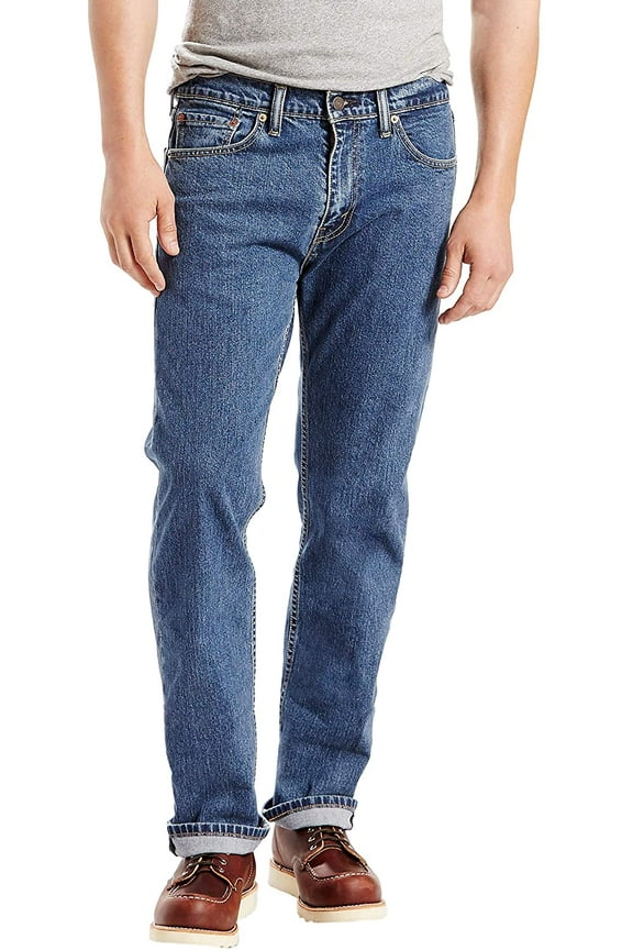 STONEWASH Men's 505 Straight Regular Fit Stretch Jeans, 34x29
