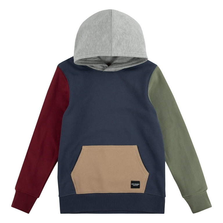Levi Strauss Signature Boys Colorblock Hoodie Sweatshirt Sizes 4 18
