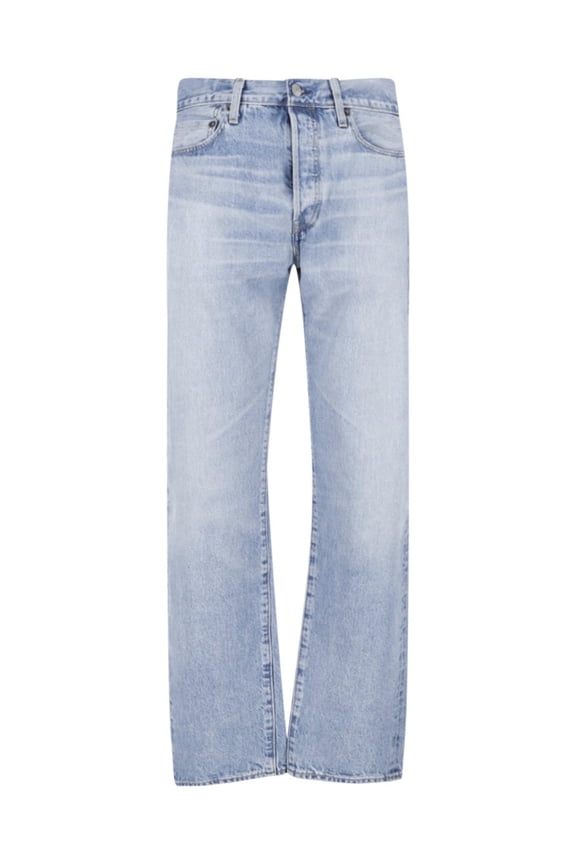 Blue 501 80S Straight-Leg Denim Jeans (Men's)