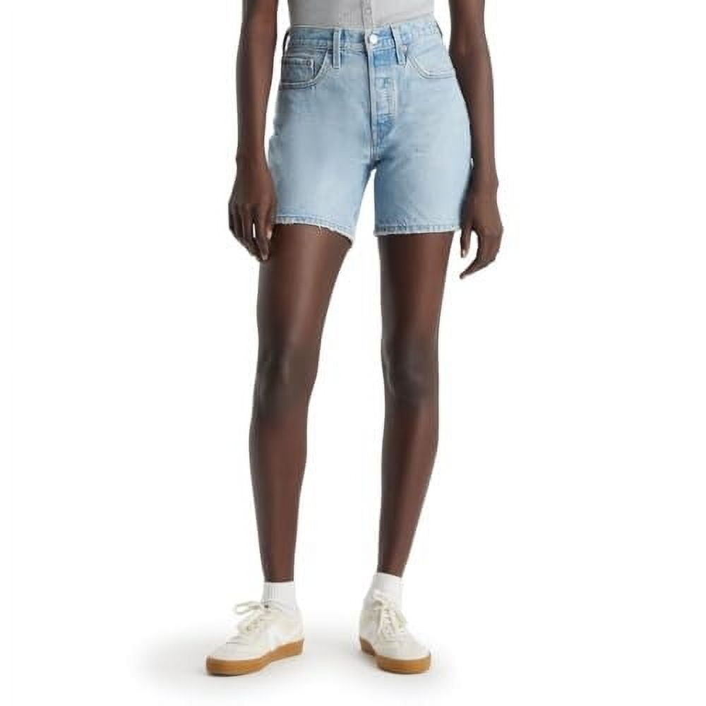 Levi's TAKE OFF Women's 501 Mid-Thigh High Rise Straight Fit Denim Short, US 26