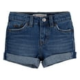 thumbnail image 1 of Levi's Toddler Girls' Girlfriend Denim Shorty Shorts, Sizes 2T-4T, 1 of 6