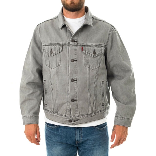 Levi's Vintage Fit Trucker-Gotta Get Trucker Jacket,Grey,S