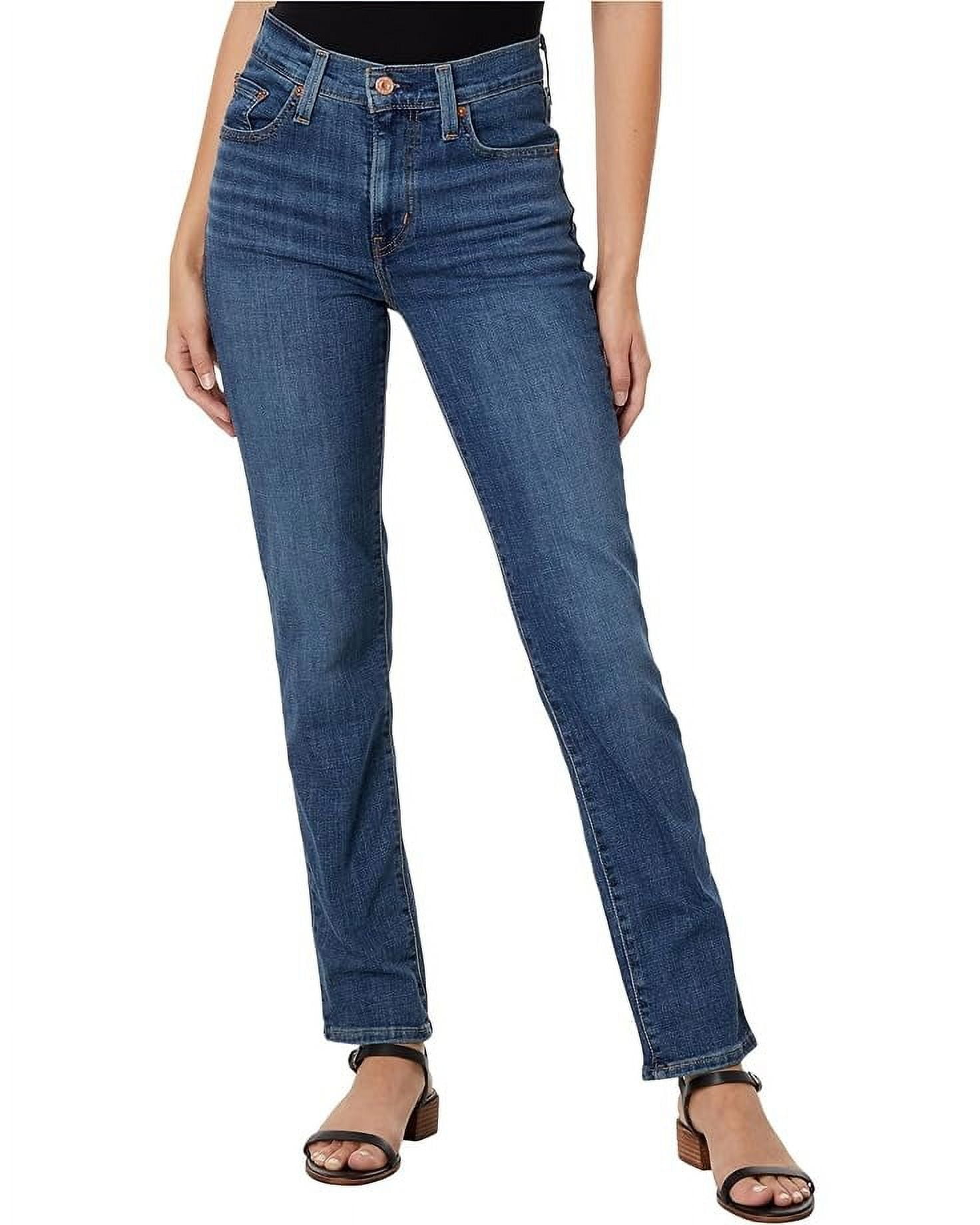 Women s Levi s 724 High Rise Straight Jeans Color Way Way Back Size 33 US 16 S Walmart