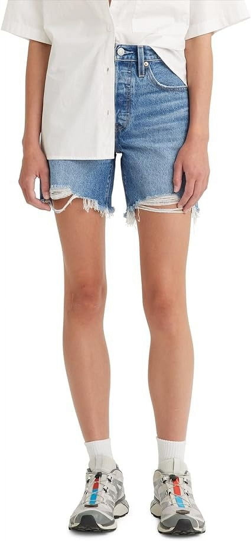 Levi's WELL SURE Women's 501 Mid Thigh Jean Shorts, US 34