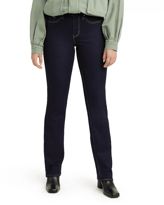 Levi's Women's 314 Shaping Straight Jeans, Darkest Sky - Dark Indigo ...