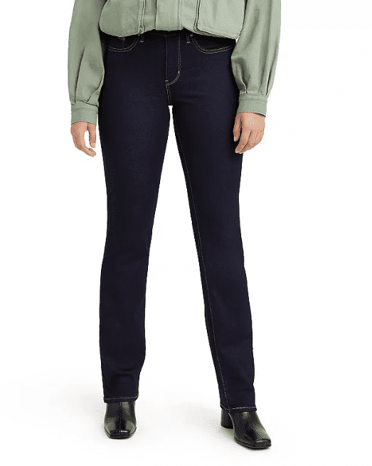 Levi's Women's 314 Shaping Straight Jeans, Darkest Sky - Dark Indigo ...