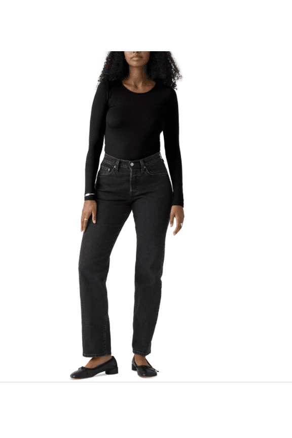 Women's 501 Curve High-Rise Straight-Leg Jeans - Memories of You