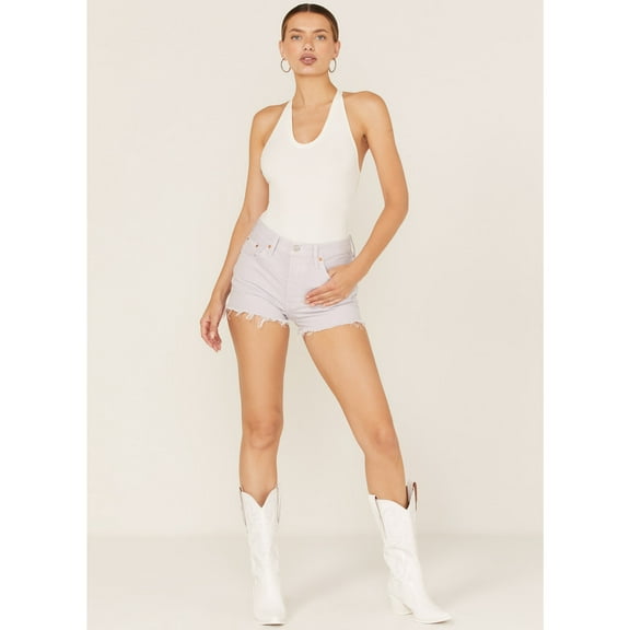 Levi's Women's 501 High Rise Original Denim Jean Shorts Purple 31