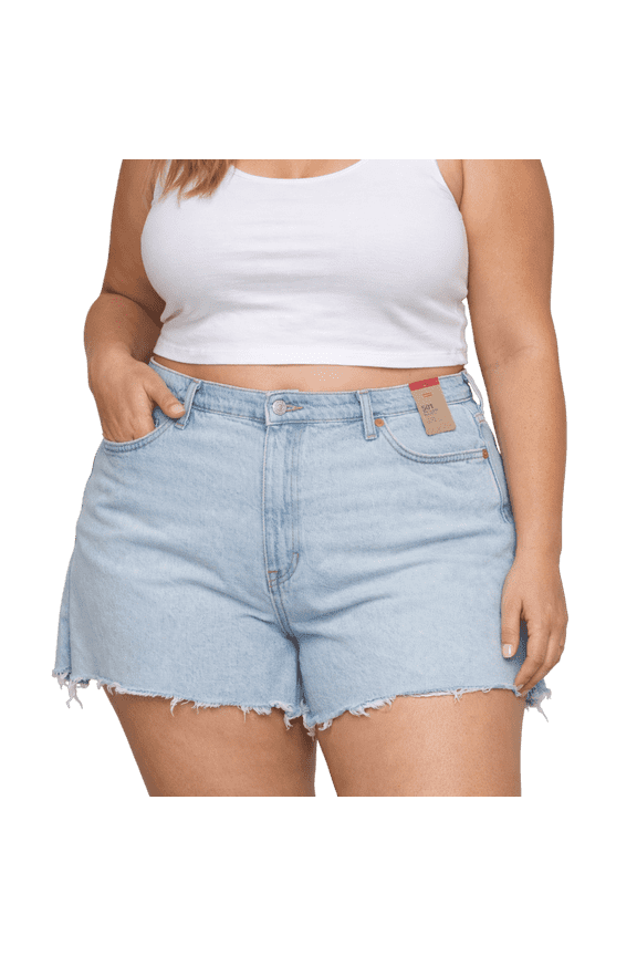 Levis Womens 501 Original Denim Shorts Plus Size 24W