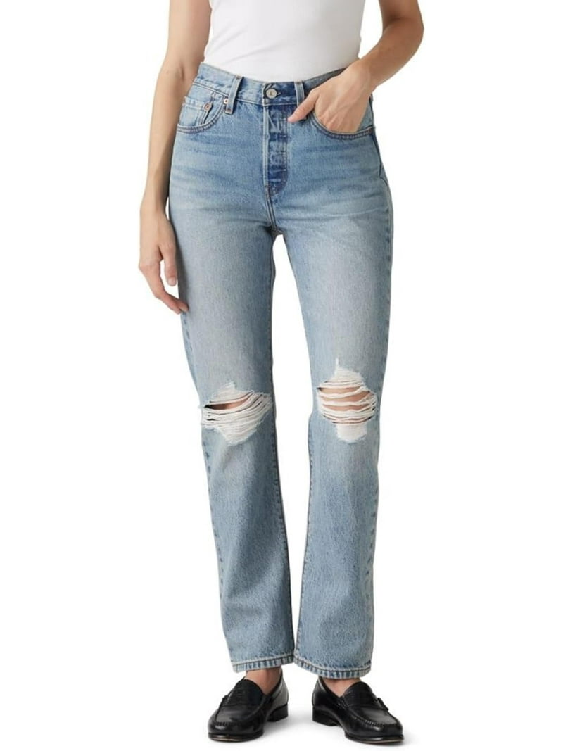 (取寄) リーバイス ウィメンズ レディース 501 ジーンズ Levi's Womens women 501 Jeans Plan To Stay Levi's Women's 501 Plan To Stay High Rise Medium Wash Straight