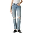 thumbnail image 1 of Levi's Women's 501 Plan To Stay High Rise Medium Wash Straight Denim Jeans Medium Wash 27W x 30L, 1 of 3
