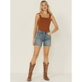 thumbnail image 1 of Levi's Women's 501&Reg; Dark Wash High Rise Mid Thigh Stretch Denim Shorts - 85833-0074 26, 1 of 4