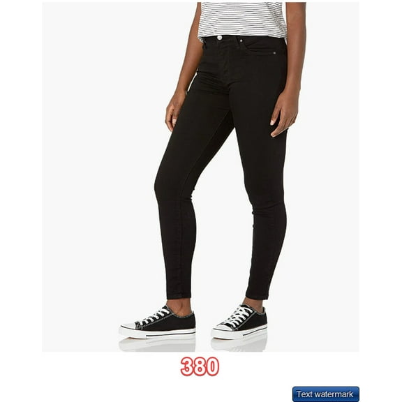 Levi's Women's 721 High Rise Skinny Jeans, Soft Black, 30 (US 10) S W30L28 (Size#:Soft Black Waterless -10S(w30L28);)