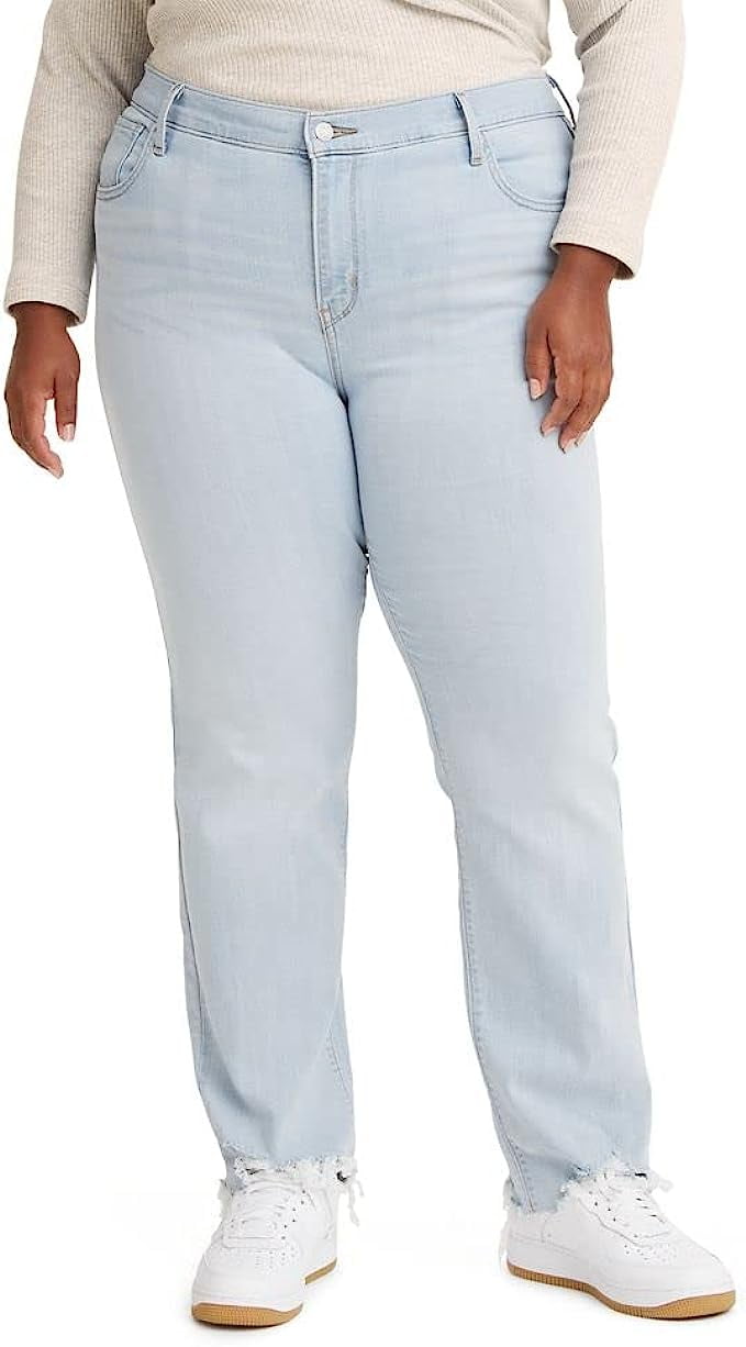 Levi's Women's 724 High Rise Straight Jeans Light Blue size 20W M -  Walmart.com