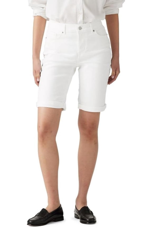 Women's Bermuda Shorts Chalk White Size 26W