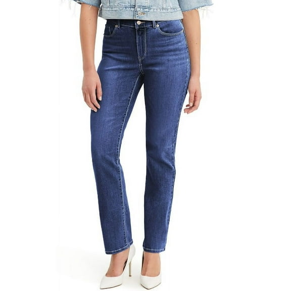 Women's Levi's® Classic Straight-Leg Jeans Color: Lapis Dark Horse Size: 28(US 6)S