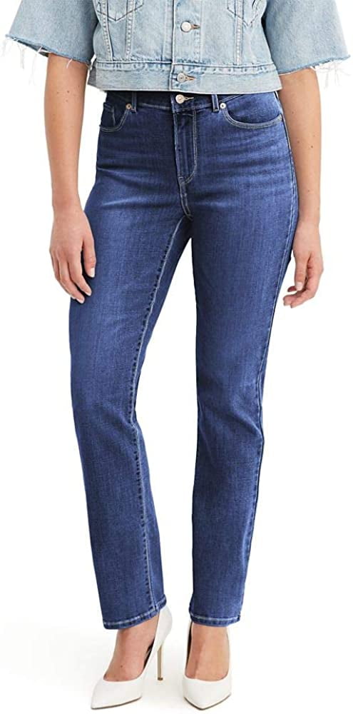 Levi's Women's Classic Straight Jeans, Lapis Dark Horse, 32 (US 14