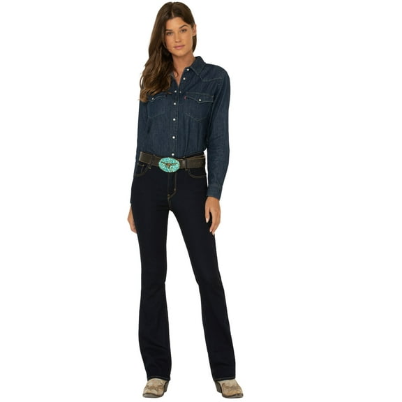 Levi's Women's Dark Horse High Rise 725 Bootcut Jeans Blue 24W x 30L