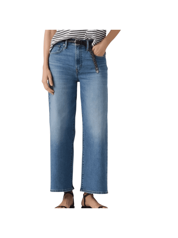 Women's High-Rise Wide Leg Jean, Light Blue, 32x27