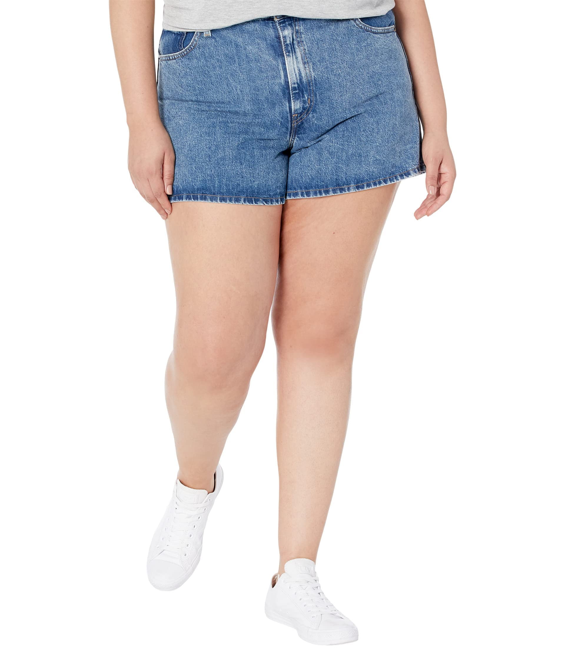 Levi High Waisted Mom Jean Shorts Levi's® HIGH WAISTED MOM Denim
