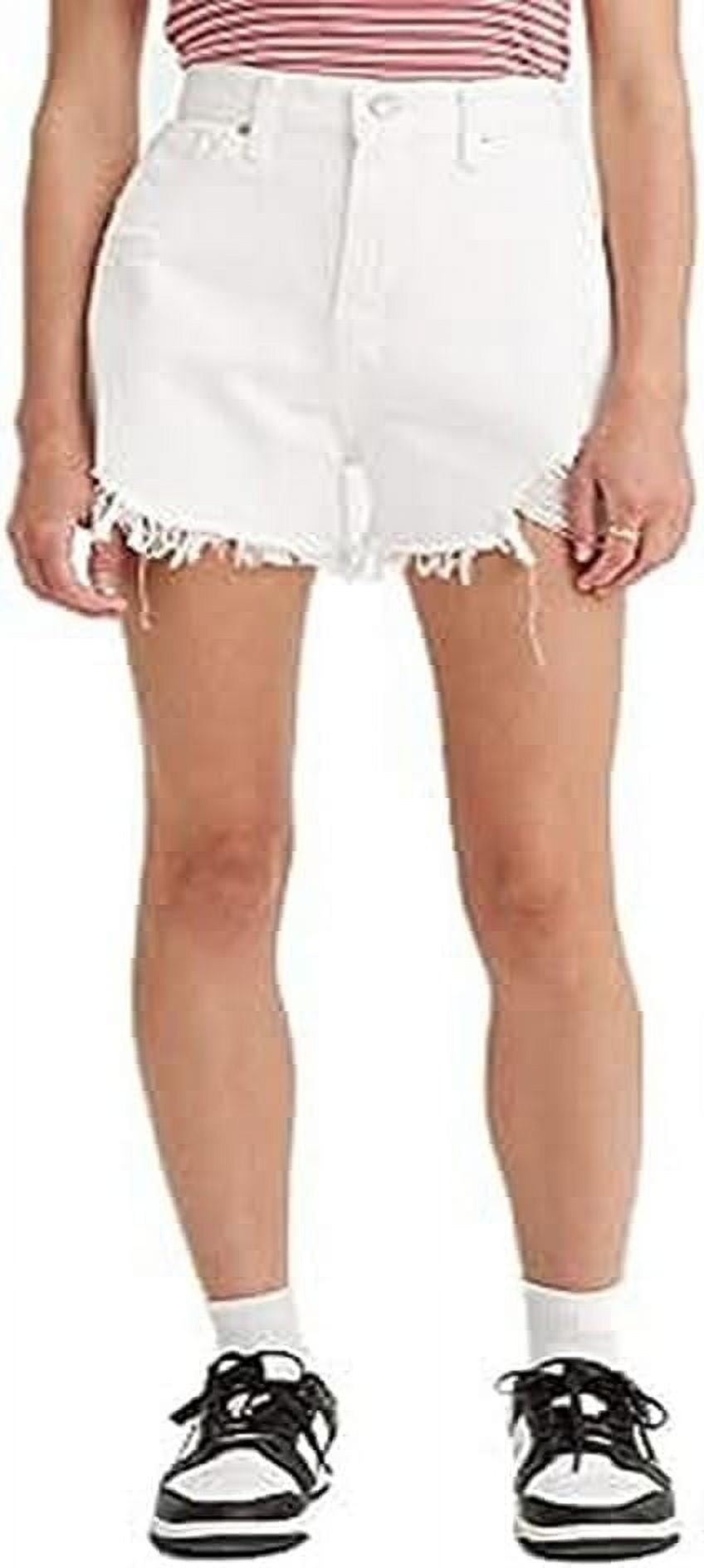 MOTHER Womens Pocketed Heather Active Wear High Waist Shorts