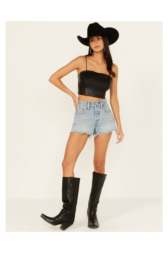 Women's Light Wash Micro Vibes 501 Original Shorts Light Wash 30