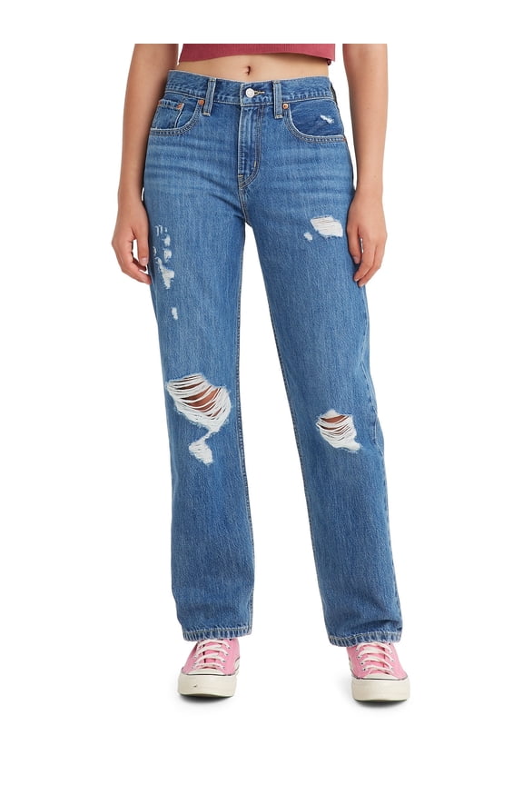 Women's Low Pro Relaxed Fit Straight Leg Jeans