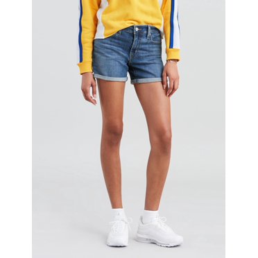 Levi's Women's Mid Length Denim Shorts – Hyper Soft Stretch, Slim Fit, Plus Sizes Available