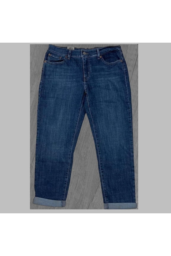 Women's Midrise Boyfriend Jeans Maui Views Dark Wash 18 34x27