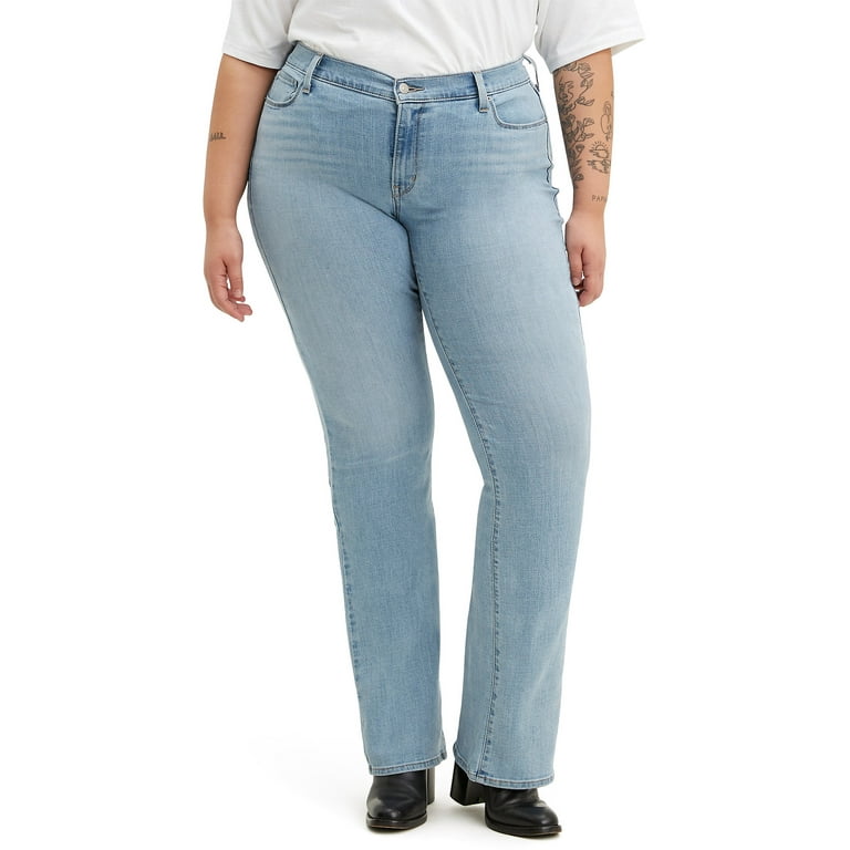 Classic Bootcut Women's Jeans (plus Size) - Blue