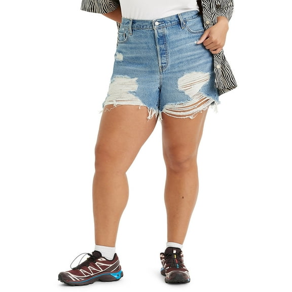 Levi's Women's 501 Original High-Rise Shorts (Plus Size)