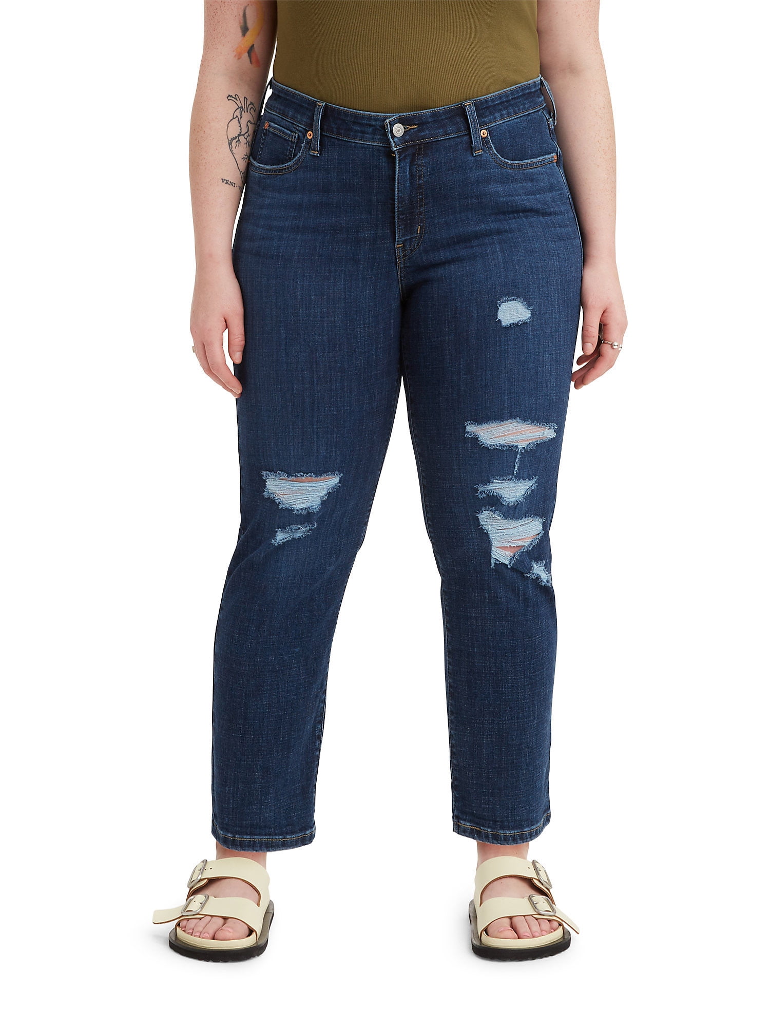 Levi's® Women’s Plus Size Boyfriend Mid Rise Jeans — free download