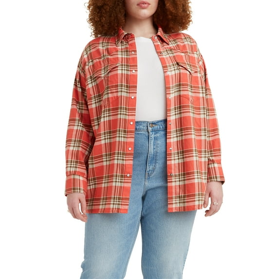 Levi's Women's Plus Size Dylan Relaxed Western Shirt