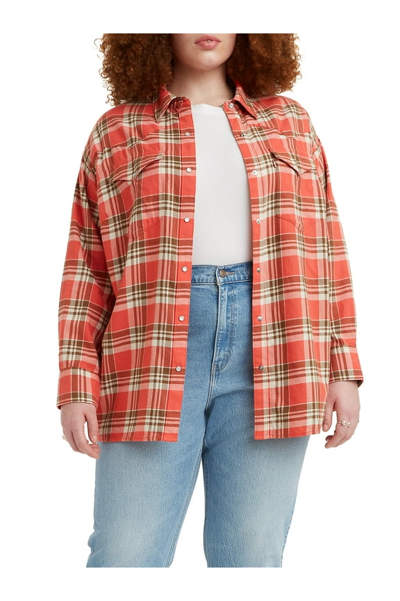 Women's Plus Size Dylan Relaxed Western Shirt