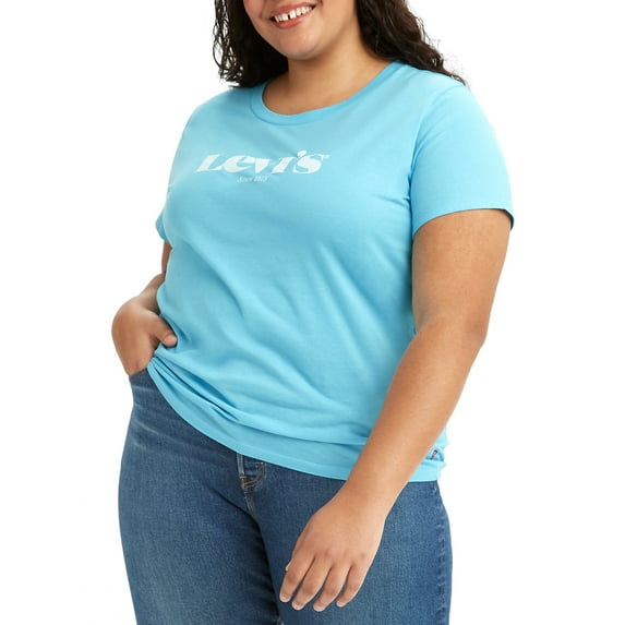Levi’s Women's Plus Size Logo Perfect T-Shirt