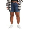thumbnail image 1 of Levi's® Women's Plus Size Mid Length Shorts, 1 of 5