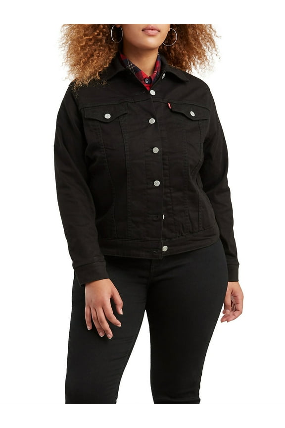 Women's Plus Size Original Denim Trucker Jacket