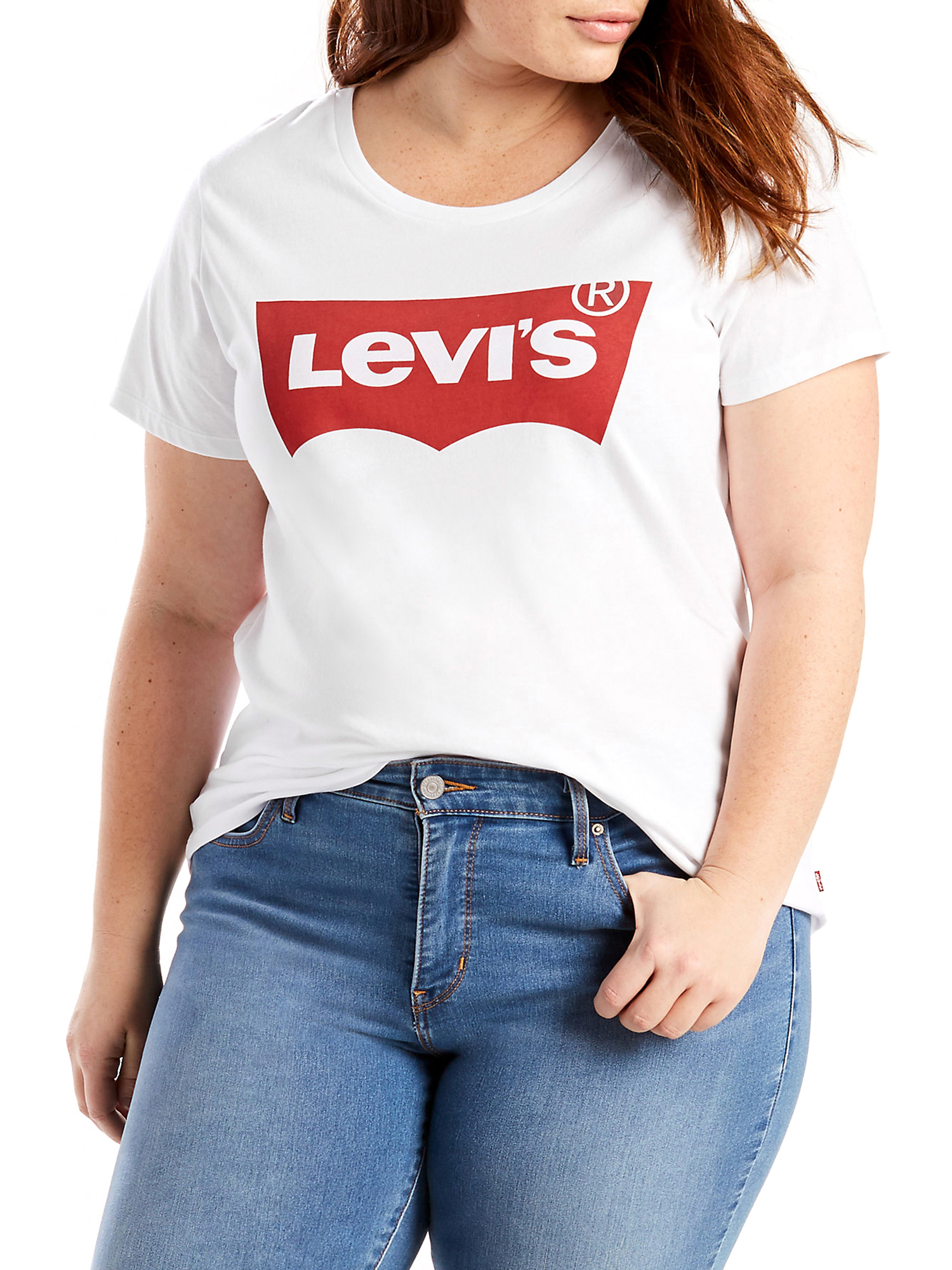 Levi s Women s Plus Size Perfect Graphic Short Sleeve T Shirt Walmart