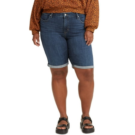 Levi's® Women's Plus Size Shaping Bermuda Jean Shorts