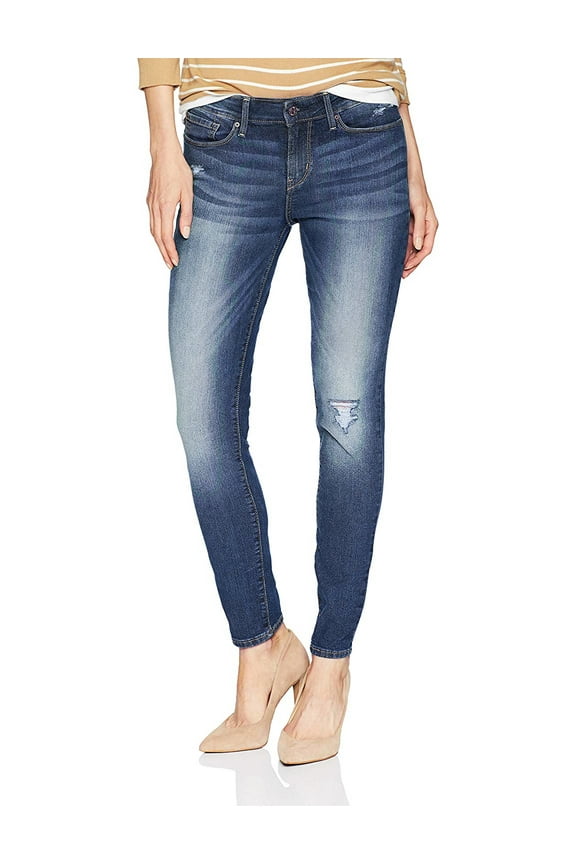 Levi's Women's Short Stonewash Skinny Mid Rise Jeans