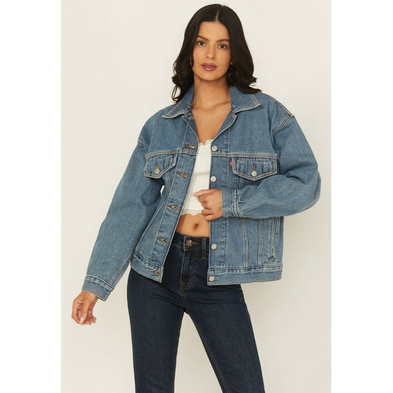 Levi's Women's Switch Stitch Medium Wash 90S Trucker Jacket - A1743-0127 X- US
