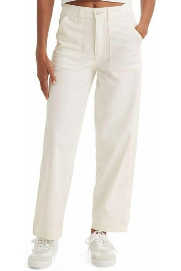Women's Utility Pants Egret White Size 26x27