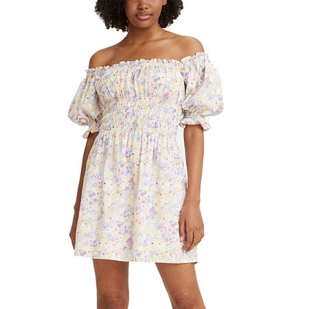 Levi's Women's Verenne Short Sleeve Slip Dress L Floral Print