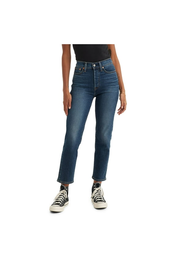 Women's Levi's® High Rise Wedgie Straight Jeans Color: Indigo Here We Go Size: 26(US 2)M