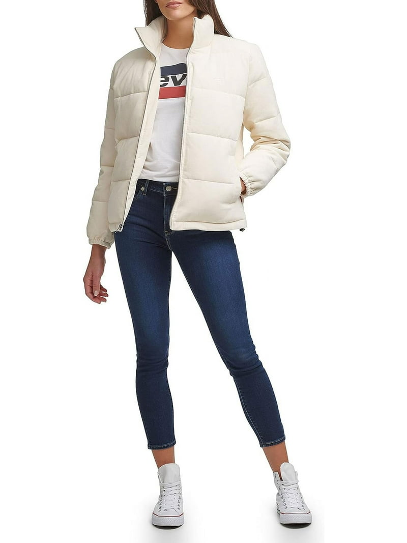 即購入OK Eaphi corduroy puffy jacket ivory CORDUROY PUFFY JACKET / ivory , beige / short , 2 2024AW