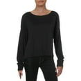 thumbnail image 1 of Levi's Womens Claire Crop Long Sleeves T-Shirt Black XL, 1 of 2