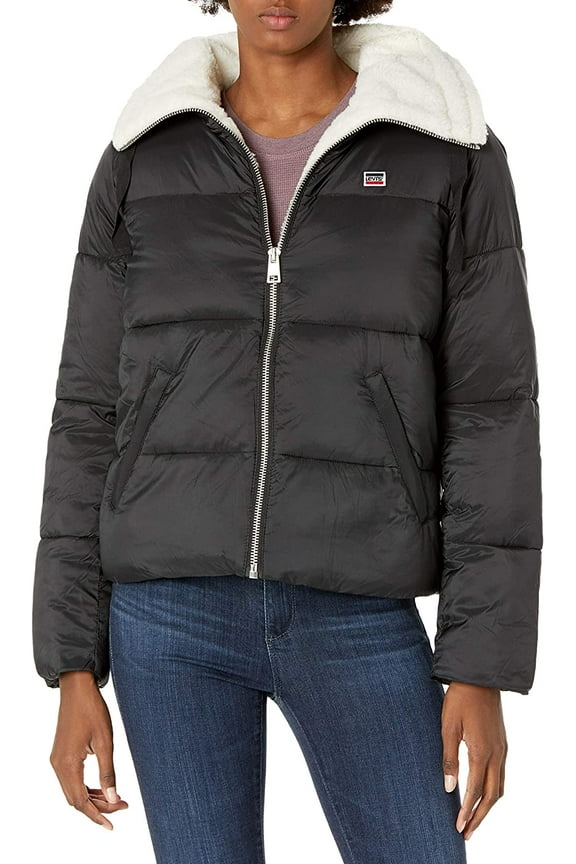 Womens Corduroy Bubble Puffer Jacket Size Large