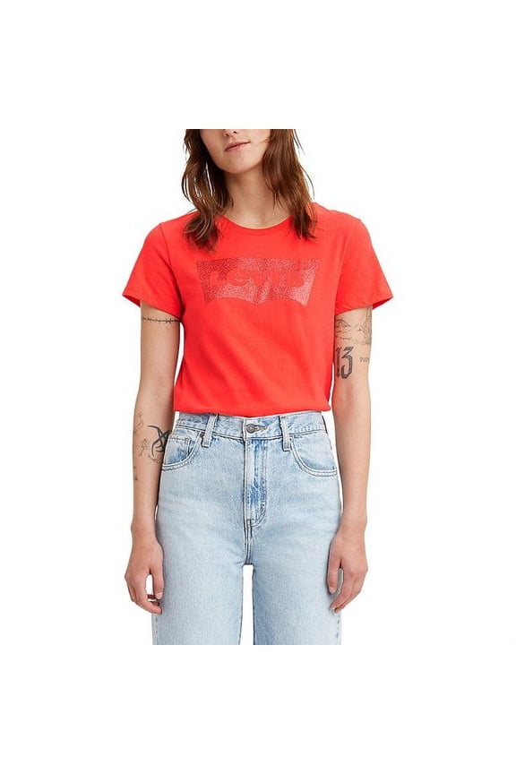 Womens Cotton Batwing Perfect Graphic Logo T Shirt