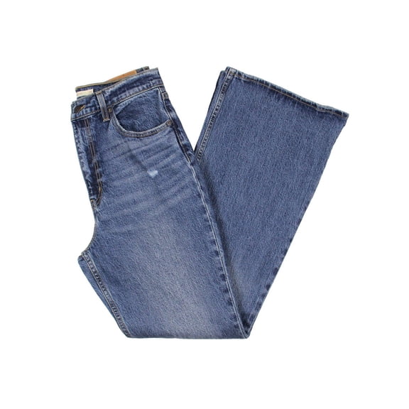 Levi's Womens Denim Holes Flare Jeans