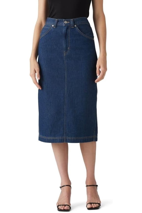 Womens High-Rise Slit Skirt